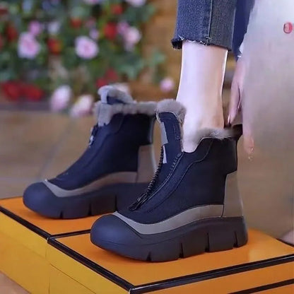 🍂Fall Specials🍂Women's Waterproof Warm Zipper Snow Boots