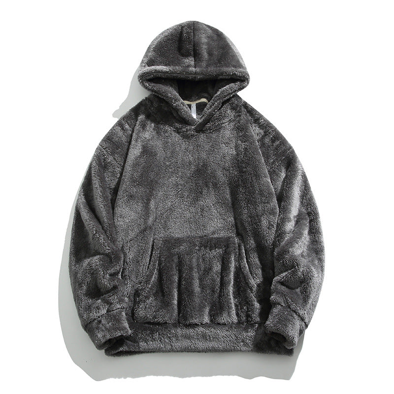 🍂 Seasonal Specials ❄️Men's Thickened Loose Fuzzy Hooded Sweatshirt