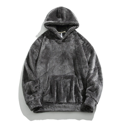 🍂 Seasonal Specials ❄️Men's Thickened Loose Fuzzy Hooded Sweatshirt