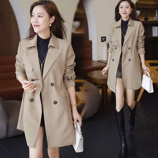 ❄️Winter Specials❄️ Comfortable Waisted Lapel Trench Coat