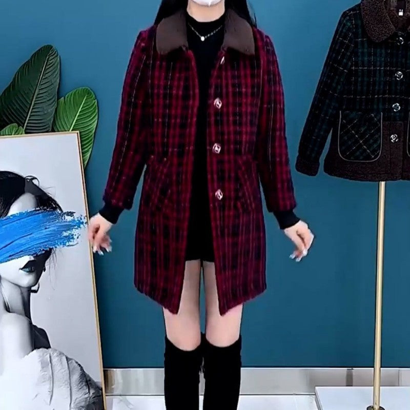 ❄️Winter Specials❄️Women's Plush Thick Mid Length Jacket Coat💖FREE SHIPPING