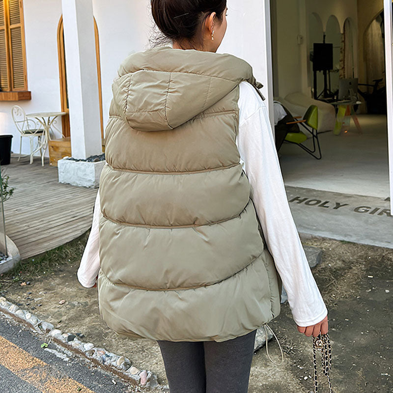 ❄️Winter-Specials❄️Women's Thickened Medium-Length Hooded Vest