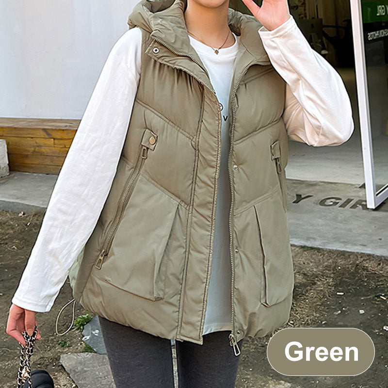 ❄️Winter-Specials❄️Women's Thickened Medium-Length Hooded Vest