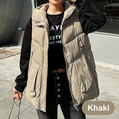 ❄️Winter-Specials❄️Women's Thickened Medium-Length Hooded Vest
