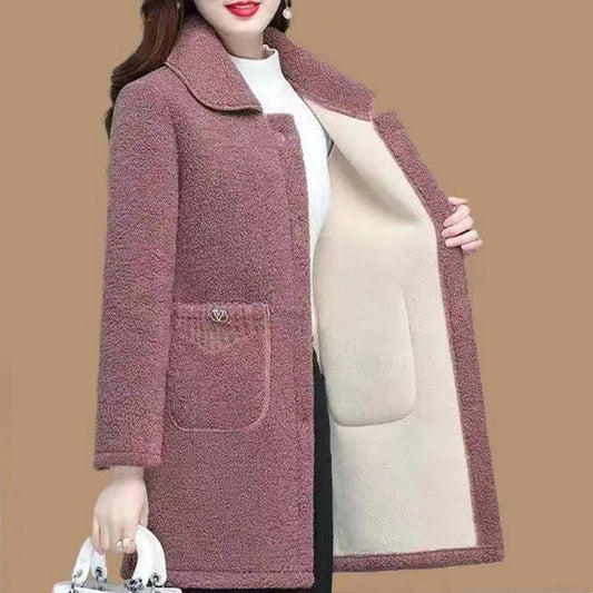 ❄️Winter Specials❄️Faux Cashmere Thickened Mid-length Coat