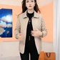 Women's Warm Button-Down Quilted Jacket with Pockets