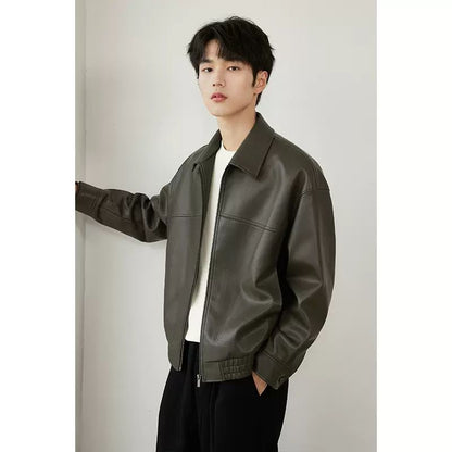❄️Winter Specials❄️Men's PU Leather Lapel Jacket