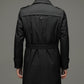 🎅Pre-Xmas Specials🎄Men's Casual Zippered Lapel Trench Coat with Detachable Liner