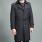 🎅Pre-Xmas Specials🎄Men's Casual Zippered Lapel Trench Coat with Detachable Liner