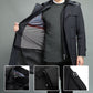 🎅Pre-Xmas Specials🎄Men's Casual Zippered Lapel Trench Coat with Detachable Liner