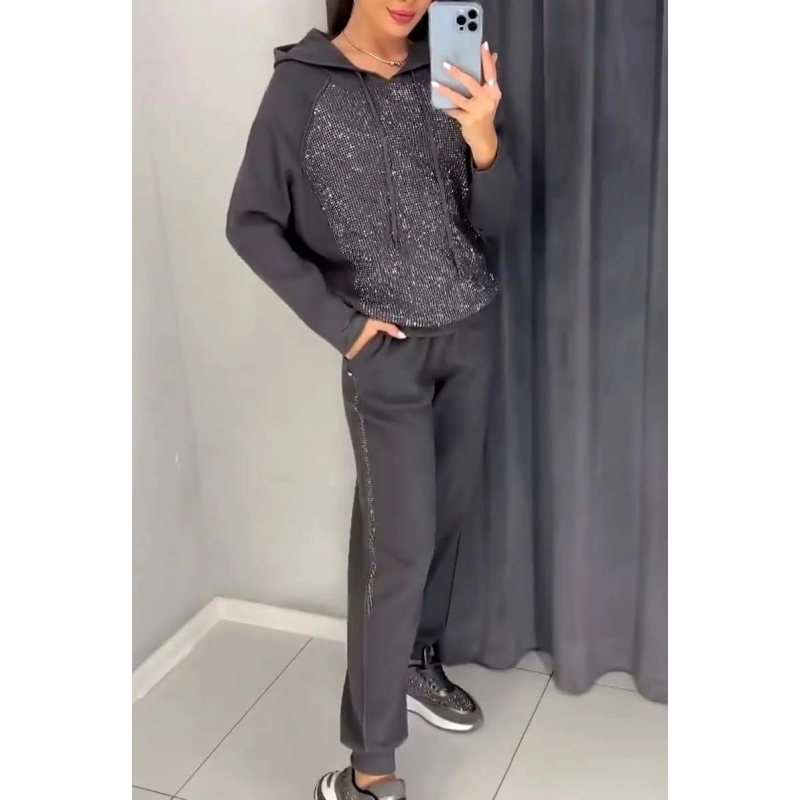 🌸Spring Specials🌸  Women's Hooded Sweatshirt and Cuffed Joggers (2-Piece Set)