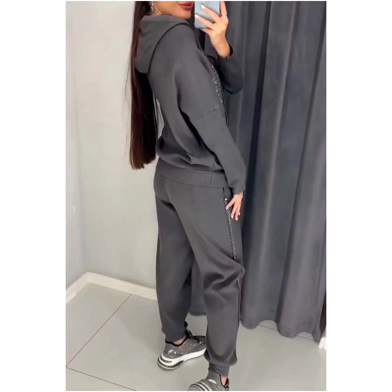 🌸Spring Specials🌸  Women's Hooded Sweatshirt and Cuffed Joggers (2-Piece Set)