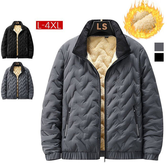 ❄️Winter-Specials❄️Men's Quilted Winter Jacket with Faux Fleece Lining