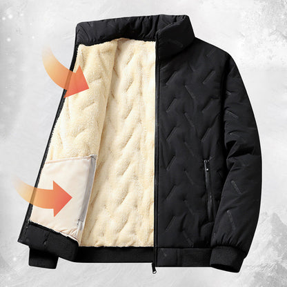 ❄️Winter-Specials❄️Men's Quilted Winter Jacket with Faux Fleece Lining