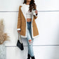 ❄️Winter-Specials❄️Women’s Mid-length Button-down Lapel Collar Coat with Sherpa Lining