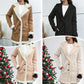 ❄️Winter-Specials❄️Women’s Mid-length Button-down Lapel Collar Coat with Sherpa Lining