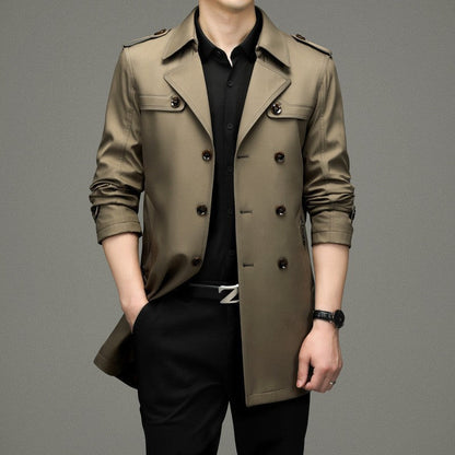 ❄️Winter Specials❄️ Men's Double Breasted Trench Coat