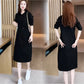 🎅Early Xmas Sales🎄Women's Long Sleeve Hooded Pockets Sweatshirt Dress