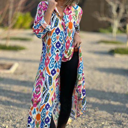 🌸Spring Specials🌸 Women’s Lapel Long Sleeve Floral Dress