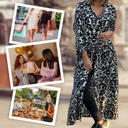 🌸Spring Specials🌸 Women’s Lapel Long Sleeve Floral Dress