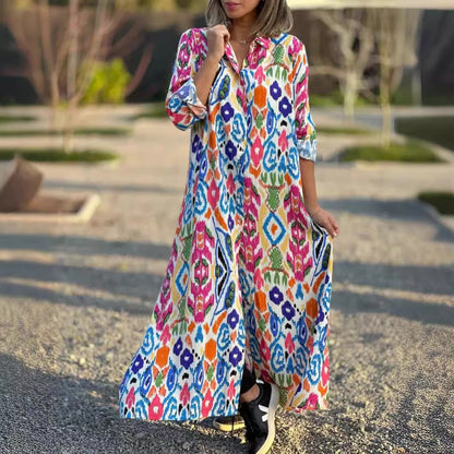 🌸Spring Specials🌸 Women’s Lapel Long Sleeve Floral Dress