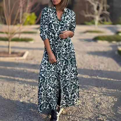 🌸Spring Specials🌸 Women’s Lapel Long Sleeve Floral Dress