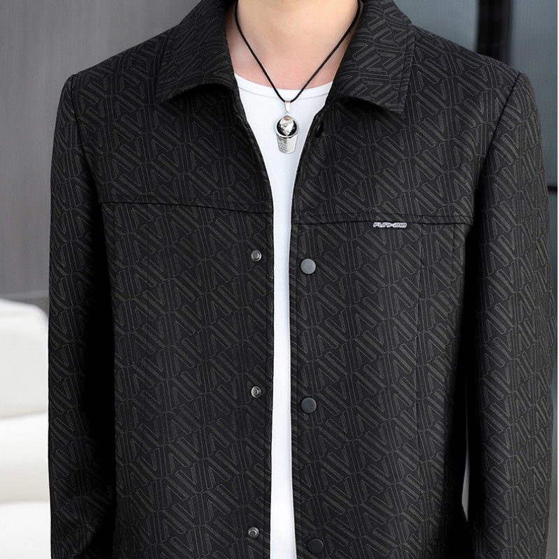 ❄️Winter Specials❄️Men's Casual Button Down Lapel Jacket with Shoulder Pad