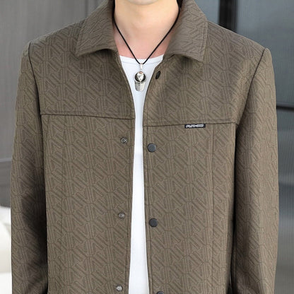 ❄️Winter Specials❄️Men's Casual Button Down Lapel Jacket with Shoulder Pad