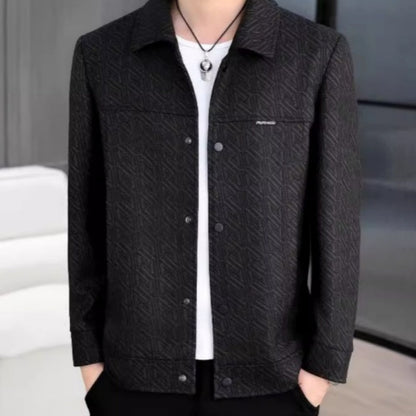 ❄️Winter Specials❄️Men's Casual Button Down Lapel Jacket with Shoulder Pad