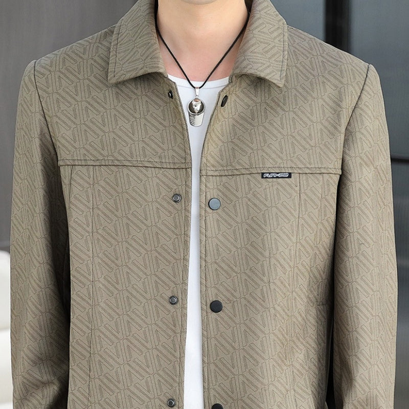 ❄️Winter Specials❄️Men's Casual Button Down Lapel Jacket with Shoulder Pad