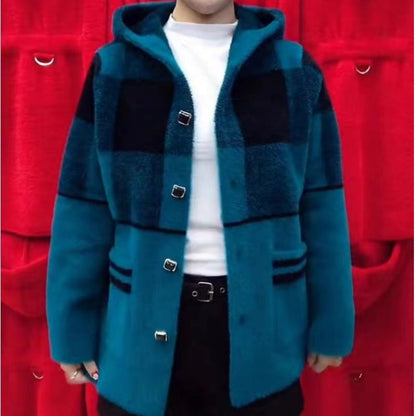 ❄️Winter Specials❄️Women's Thick Knitted Hooded Jacket with Relaxed Fit