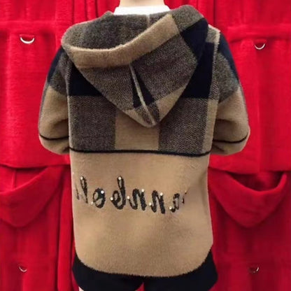 ❄️Winter Specials❄️Women's Thick Knitted Hooded Jacket with Relaxed Fit