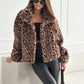 ❄️Winter Specials❄️Women’s Fluffy Short Coat with Leopard Print