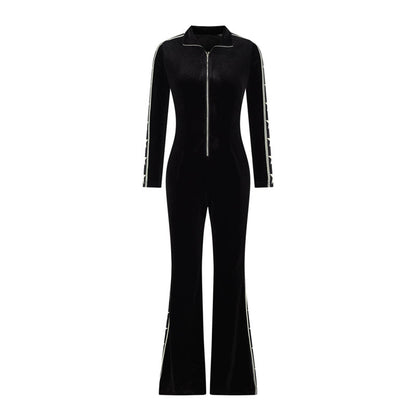 ❄️Winter Specials❄️Women's Zip-Up Bell Bottom Jumpsuit