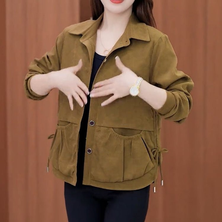 ❄️Winter Specials❄️Women’s Casual Lapel Button Short Jacket