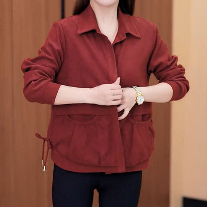 ❄️Winter Specials❄️Women’s Casual Lapel Button Short Jacket