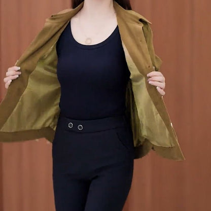 ❄️Winter Specials❄️Women’s Casual Lapel Button Short Jacket