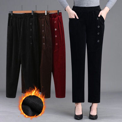 ❄️Winter Specials❄️Women's High Waist Corduroy Warm Pants