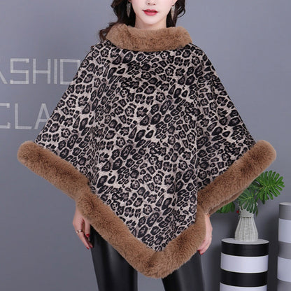 ❄️Winter-Specials❄️Women's Trendy Leopard Print Warm Cape Jacket
