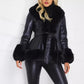 ❄️Winter-Specials❄️Women's Faux-Leather Coat with Faux-Fur Collar
