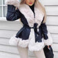 ❄️Winter-Specials❄️Women's Faux-Leather Coat with Faux-Fur Collar