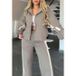 🌸Spring Specials🌸 Women's Striped Zipper Jacket & Casual Pants (2-Piece Set)