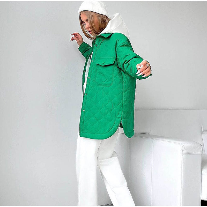 ❄️Winter-Specials❄️Women's Quilted Lightweight Insulation Jacket with Belt