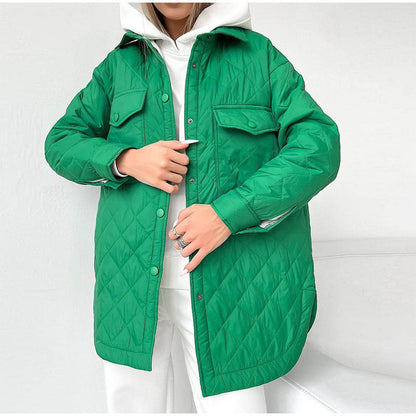 ❄️Winter-Specials❄️Women's Quilted Lightweight Insulation Jacket with Belt