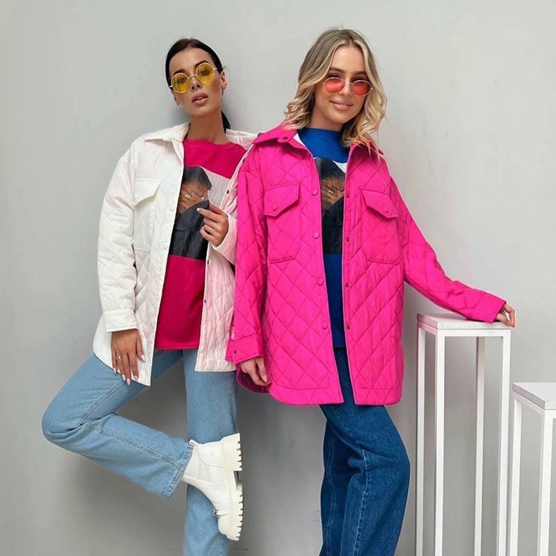 ❄️Winter-Specials❄️Women's Quilted Lightweight Insulation Jacket with Belt