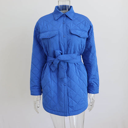 ❄️Winter-Specials❄️Women's Quilted Lightweight Insulation Jacket with Belt