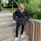 ❄️Winter-Specials❄️Women's Stylish Solid Lace-Up Quilted Jacket