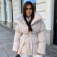 ❄️Winter-Specials❄️Women's Stylish Solid Lace-Up Quilted Jacket
