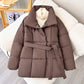 ❄️Winter-Specials❄️Women's Stylish Solid Lace-Up Quilted Jacket