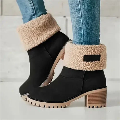 🎅Early Xmas Sales🎄Women’s Chunky Heel Winter Boots